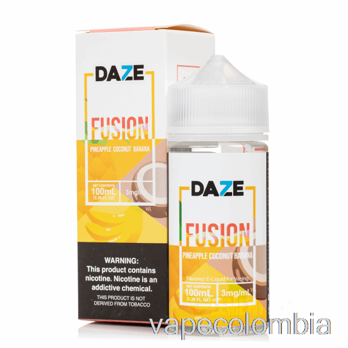 Vape Desechable Piña Coco Plátano - 7 Daze Fusion - 100ml 0mg